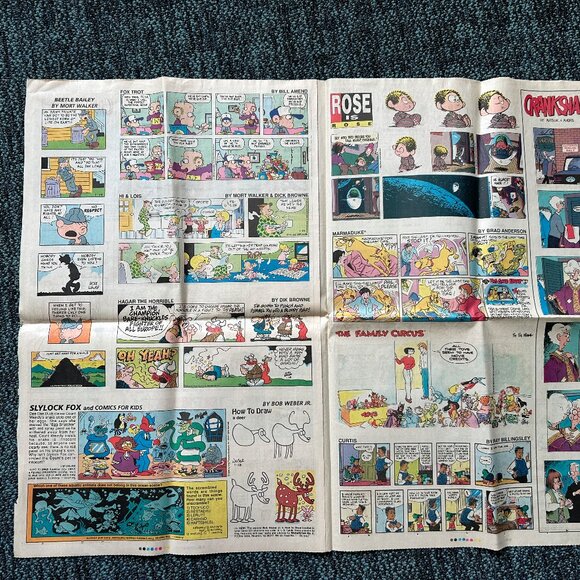 3 Vintage 1993 & 1996 Sunday Comics Funnies Indianapolis Star Newspaper Strips - Picture 15 of 16
